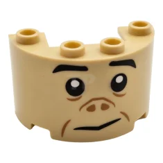 LEGO Cylinder Half 2 x 4 x 2 with 1 x…