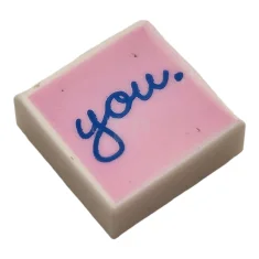 LEGO Fliese 1 x 1 mit "Du". Muster