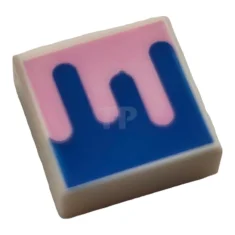 LEGO Fliese 1 x 1 mit Splotch-Muster