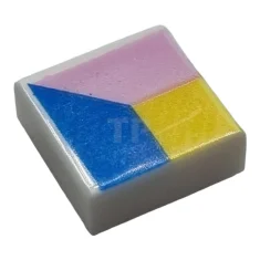 LEGO Fliese 1 x 1 mit Polygonen-Muster