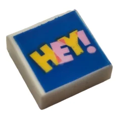 LEGO Carreau 1 x 1 avec "HEY ! Motif