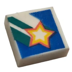 LEGO Piastrelle 1 x 1 con motivo a stella nascente