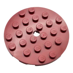 LEGO Platte, rund 6 x 6 mit Loch