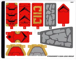 LEGO Sticker for Set 71720