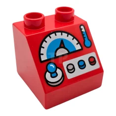 LEGO DUPLO Slope 45° 2 x 2 with Gauges and Buttons…