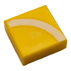 LEGO Tile 1 x 1 with Quarter Circle Pattern