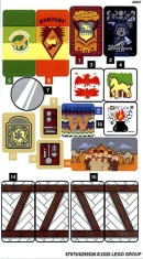 LEGO Autocollant pour l'ensemble 75980 - Feuille 1