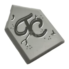 LEGO Tile 2 x 3 Pentagonal with 'TC' Pattern