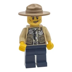 LEGO Swamp Police - Ranger, Dark Blue Legs, Campaign Hat