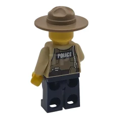 LEGO Swamp Police - Ranger, Dark Blue Legs, Campaign Hat
