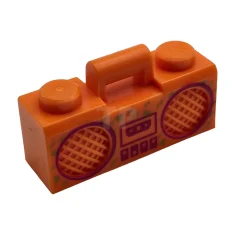 LEGO Minifigure, Utensil Radio Boom Box with Handle with Magenta Cassette…