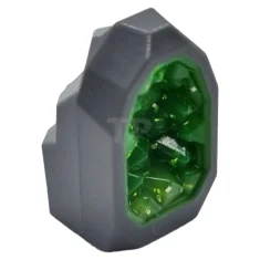 LEGO Rock 1 x 1 Geode with Glitter Trans-Bright Green Crystal…