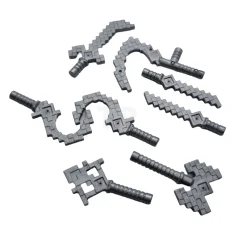 LEGO Minifiguur, Wapenpakket Minecraft, 8 in zak (Multipack)