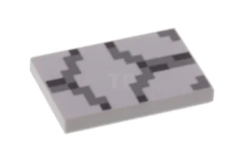LEGO Tile 2 x 3 with Pixelated Pattern