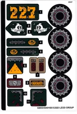 LEGO Autocollant pour l'ensemble 70434