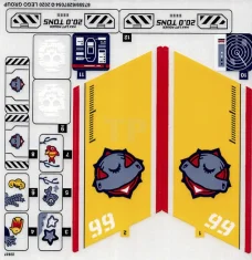 LEGO Aufkleber für Set 60266