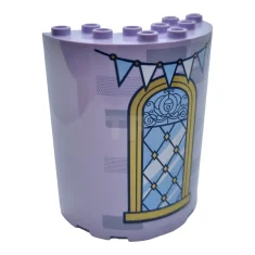 LEGO Cylinder Half 3 x 6 x 6 with 1 x…