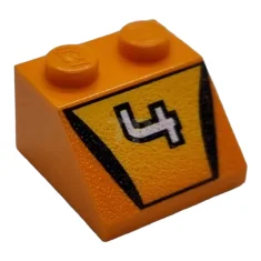 LEGO Pendiente 2 x 2 - 45° con patrón "4