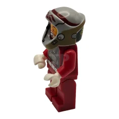 LEGO Pilote rebelle aile A (casque ouvert, combinaison rouge)