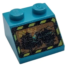 LEGO Pendenza 2 x 2 - 45° con schema Rock Raiders