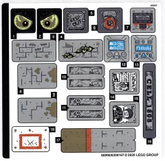 LEGO Sticker voor set 70435