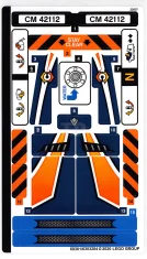 LEGO Sticker voor set 42112