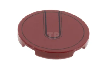 LEGO Tile 3 x 3 Round with Iron Man Helmet Pattern