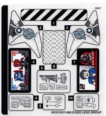 LEGO Autocollant pour l'ensemble 76166