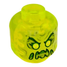 LEGO Kopf Minifigur mit Alien Ghost Clown-Muster