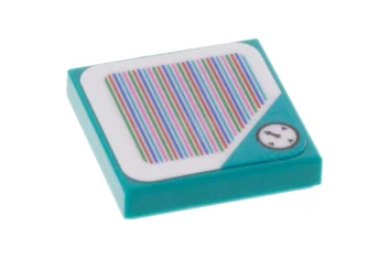 LEGO Tile 2 x 2 with Super Mario Scanner Code Timer…