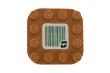 LEGO Platte 4 x 4 x 2/3 Abgerundete Ecken mit Super…