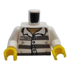 LEGO Torso (complete) with Prison Shirt Pattern