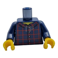 LEGO Torso (compleet) Minifiguur met Knoop Overhemd Patroon