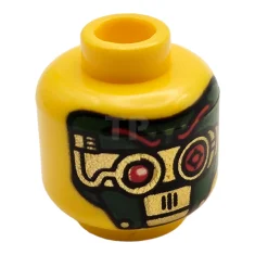 LEGO Kopf Minifigur mit Wimpernmuster (doppelseitig)