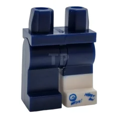 LEGO Minifiguur met gegoten benen en schrijfpatroon