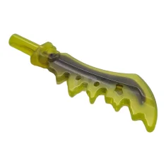 LEGO Minifigure, Weapon Sword, Serrated with Marbled Dark Purple Pattern