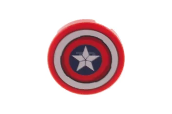 LEGO Tile 2 x 2 Round with Bottom O and Captain…