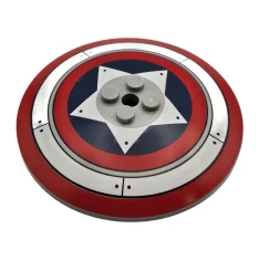 LEGO Dish 8 x 8 Inverted with Captain America Shield Pattern