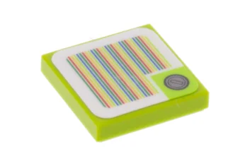 LEGO Tile 2 x 2 with Super Mario Scanner Code Red…