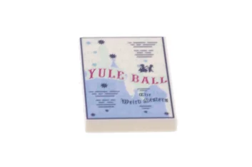 LEGO Carreau 2 x 3 avec motif d'invitation " YULE BALL…