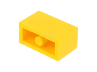 LEGO Brick 1 x 2 with Coin Pattern