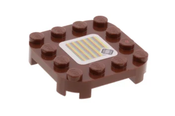 LEGO Platte 4 x 4 x 2/3 abgerundete Ecken mit Super…