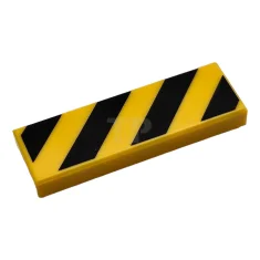 LEGO Tile 1 x 3 with Stripes Pattern