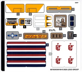 LEGO Pegatina para Set 75290