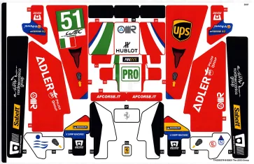 LEGO Aufkleber für Set 42125 - Blatt 2