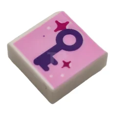 LEGO Fliese 1 x 1 mit Schlüsselmuster