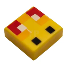 LEGO Tile 1 x 1 with Pixelated Bee Eyes Pattern