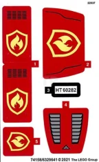 LEGO Pegatina para Set 60282