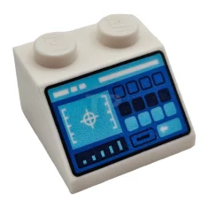 LEGO Pendenza 2 x 2 - 45° con schema pannello di…