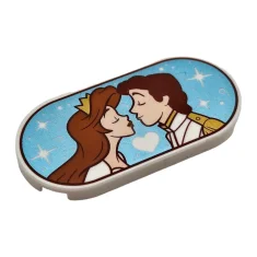 LEGO Piastrelle 2 x 4 ovali con motivo della principessa e…